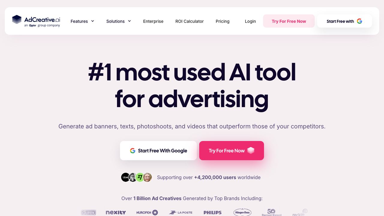Adcreative.ai 网站截图