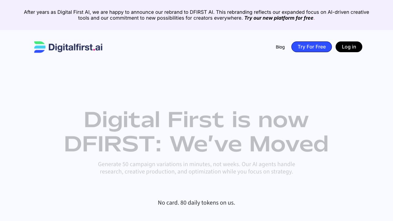 Digital First AI 网站截图