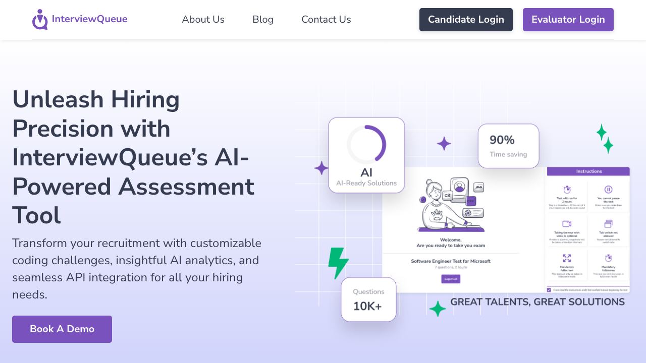 InterviewQueue website screenshot