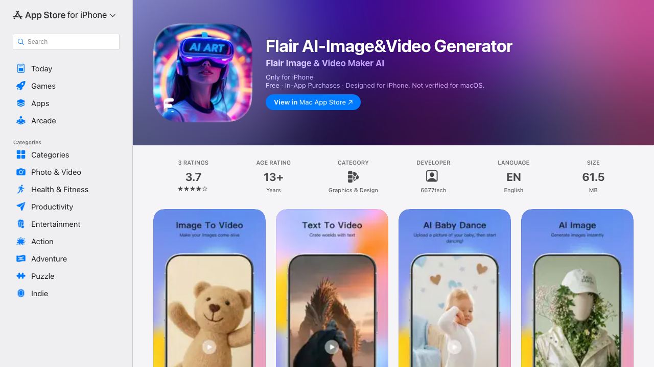 Flair AI - AI Art Generator 网站截图