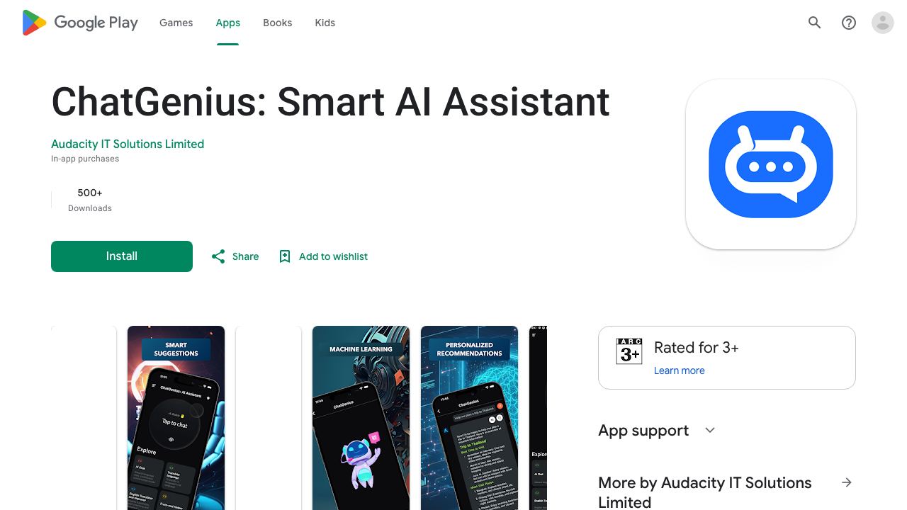 ChatGenius: Smart AI Assistant 网站截图