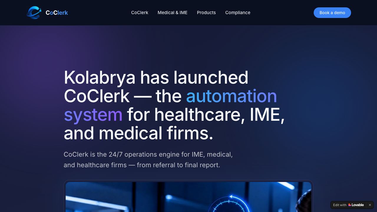Kolabrya AI website screenshot