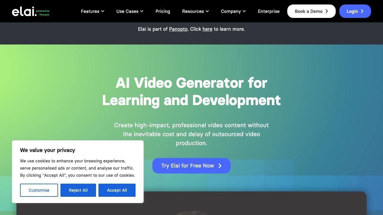Elai.io 网站截图
