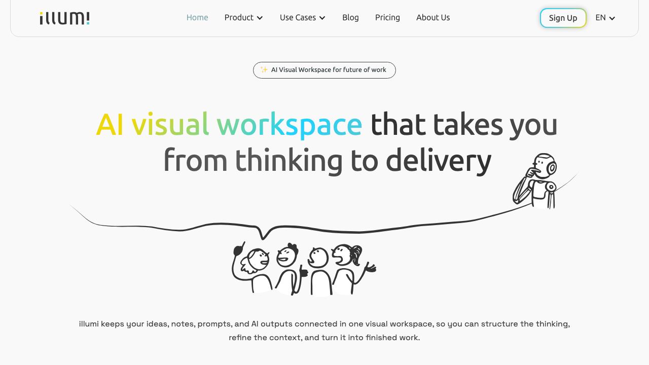 illumi website screenshot