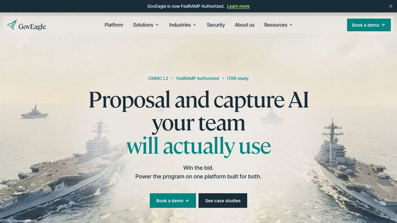 GovEagle website screenshot