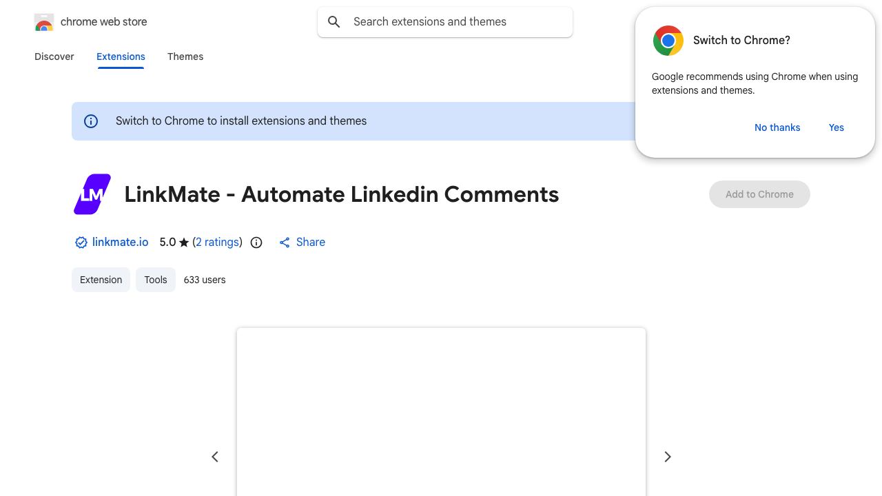 LinkMate - ChatGPT for LinkedIn™ 网站截图