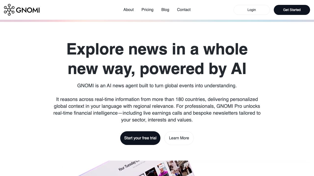 Gnomi App 网站截图