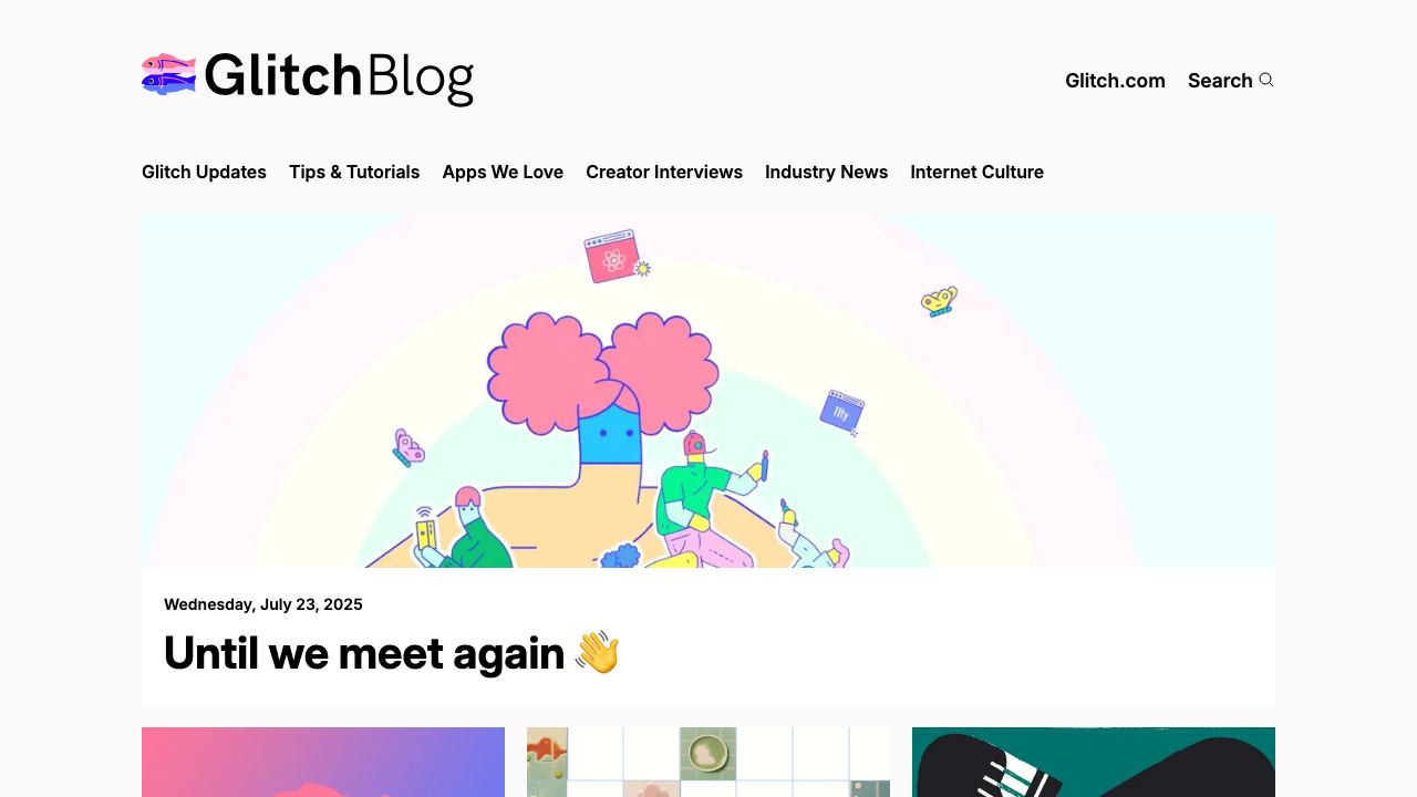 Glitch 网站截图