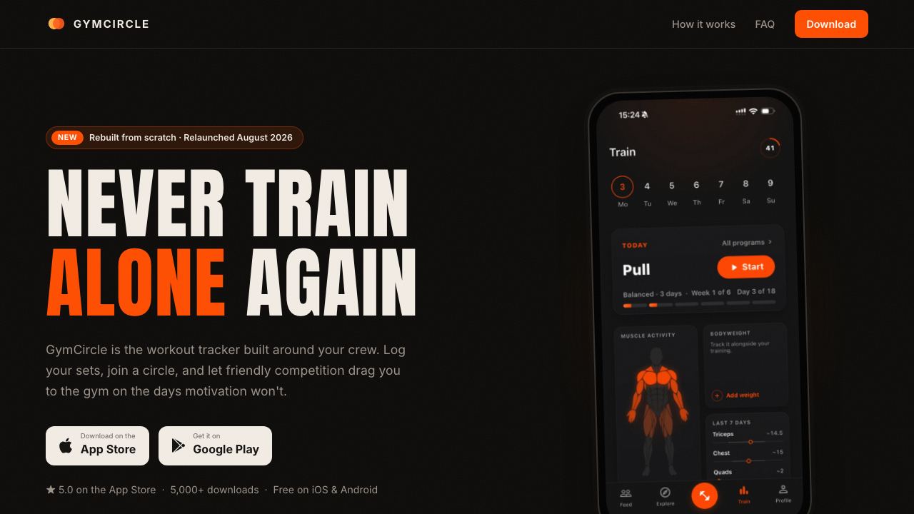 gymcircle website screenshot