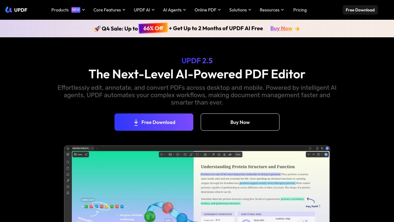 UPDF AI 网站截图