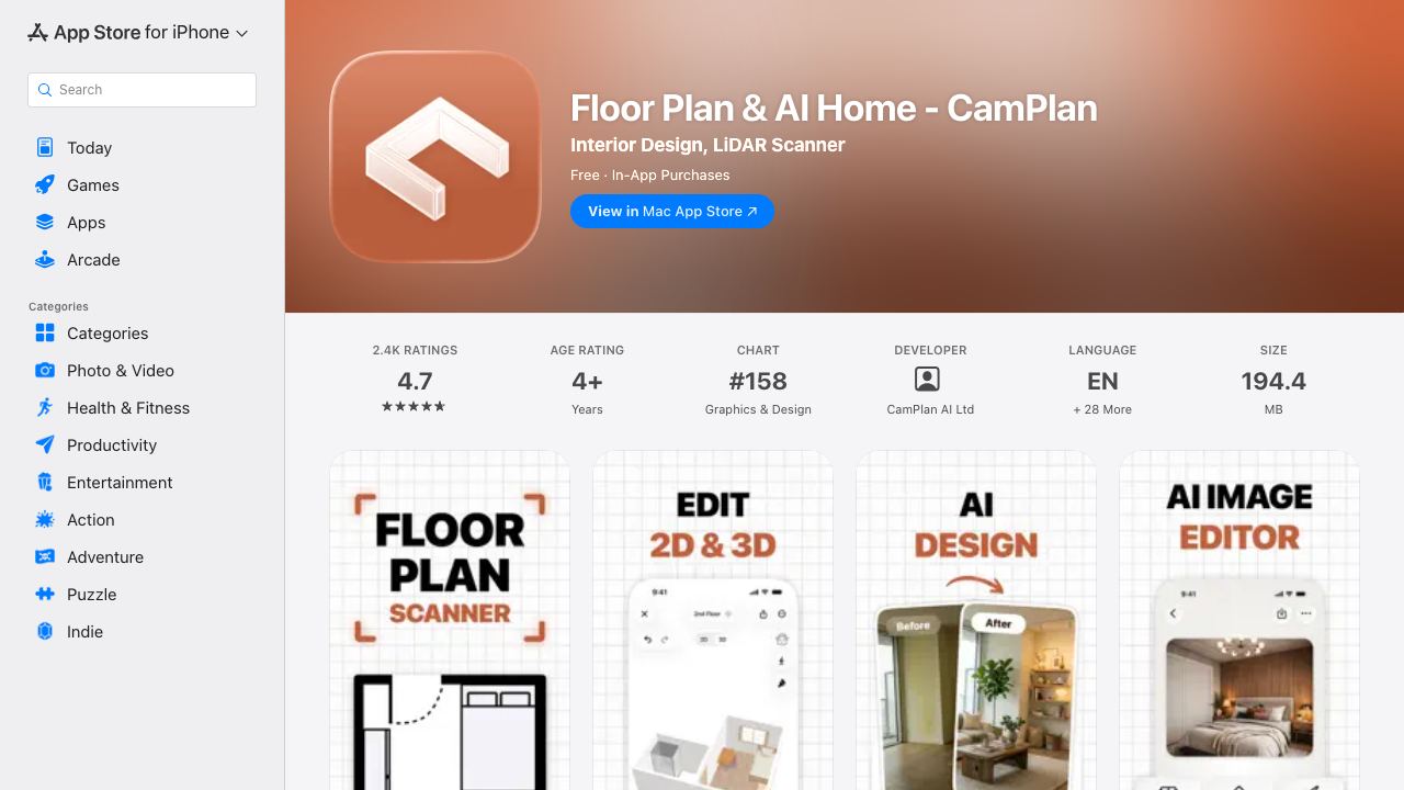CamPlan AI 网站截图