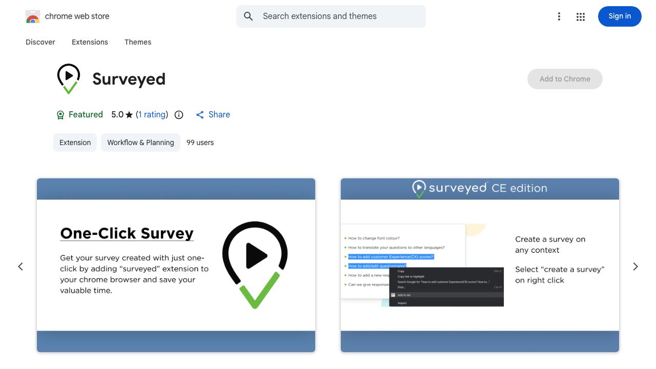 Surveyed 网站截图