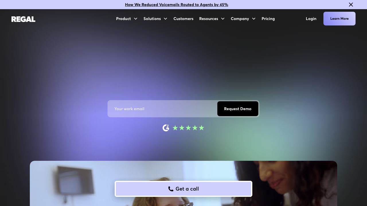 Regal AI 网站截图
