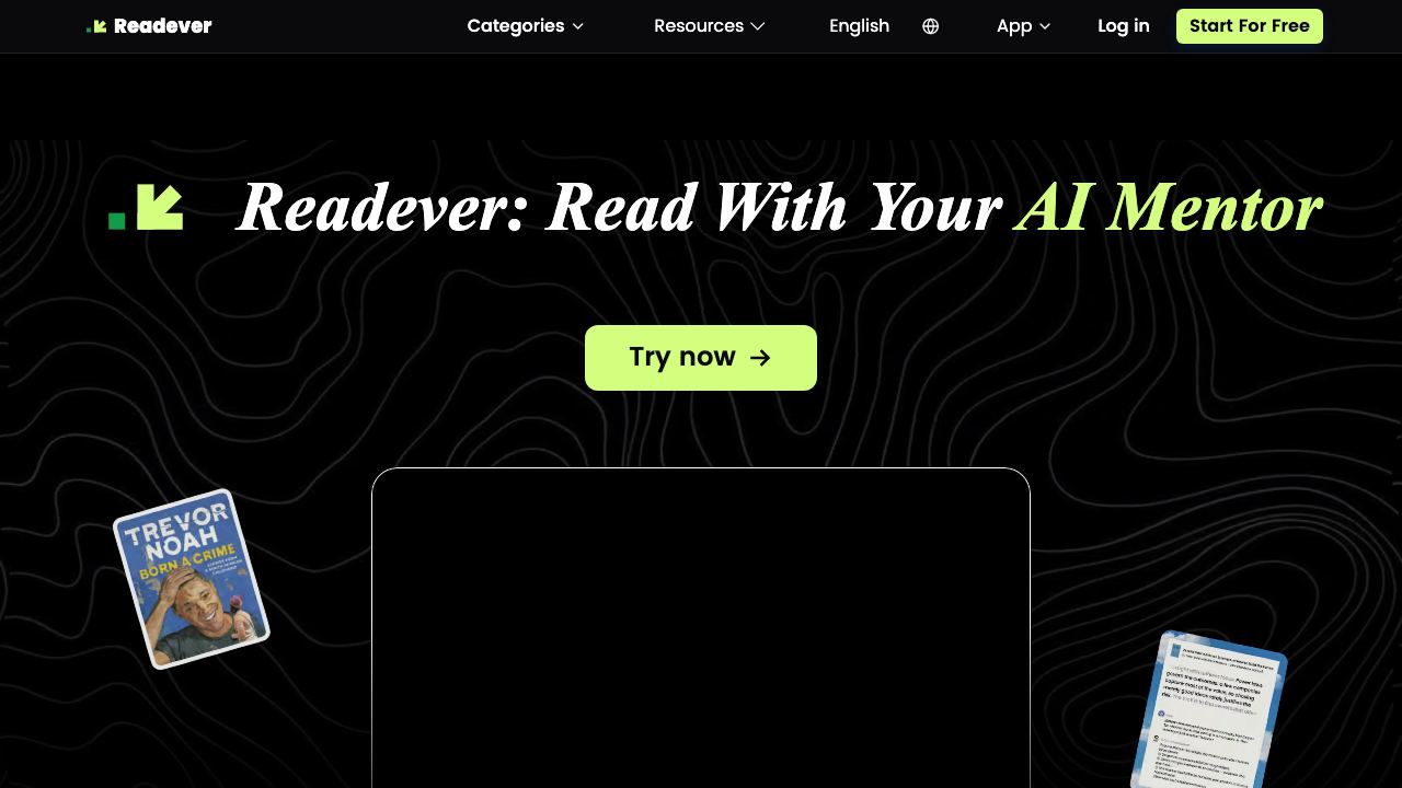 Readever website screenshot
