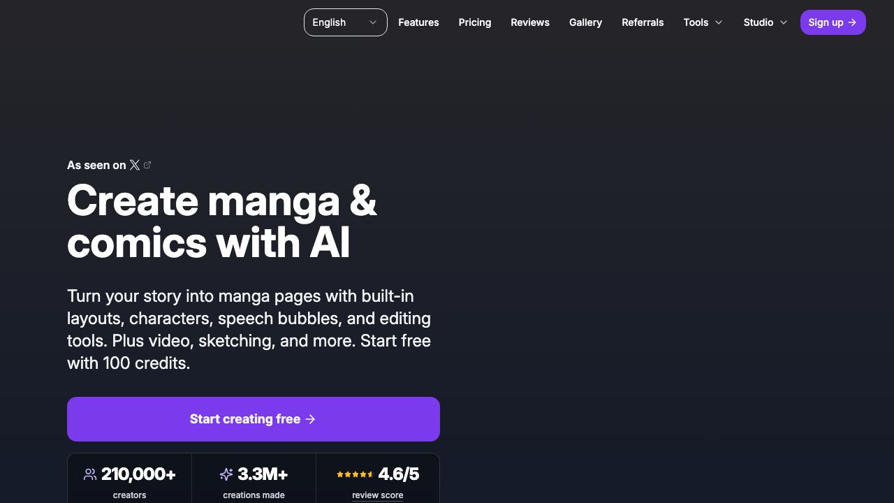 anifusion.ai website screenshot