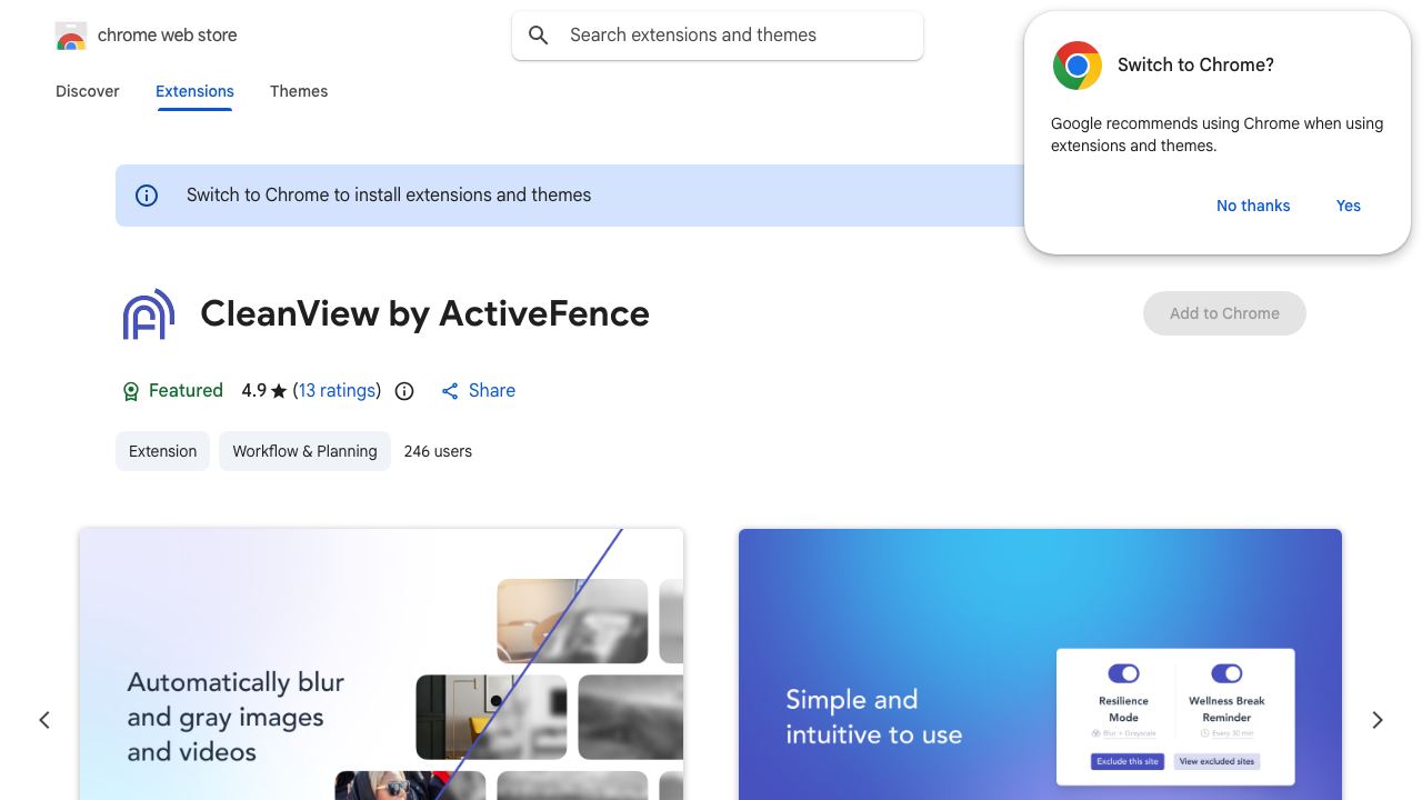 CleanView by ActiveFence website screenshot