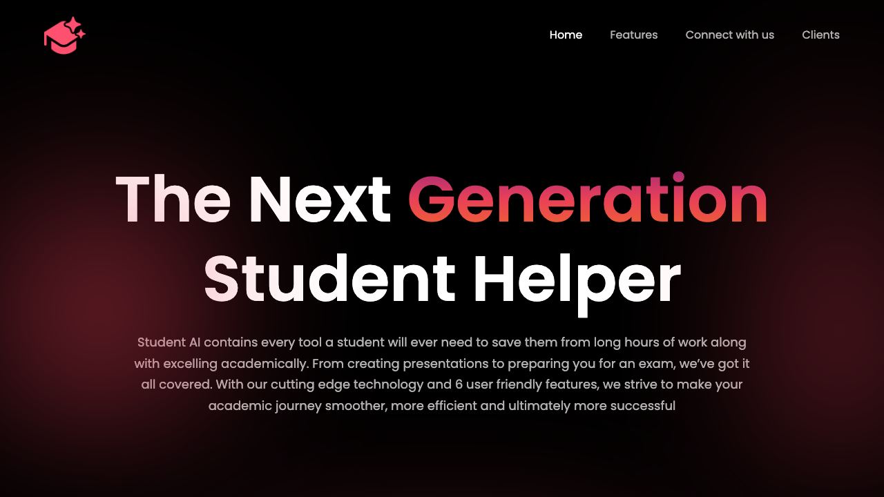 StudentAI 网站截图