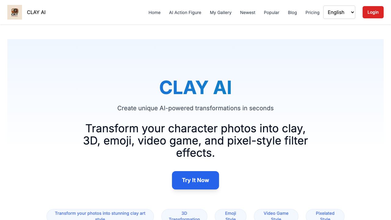 clayai 网站截图