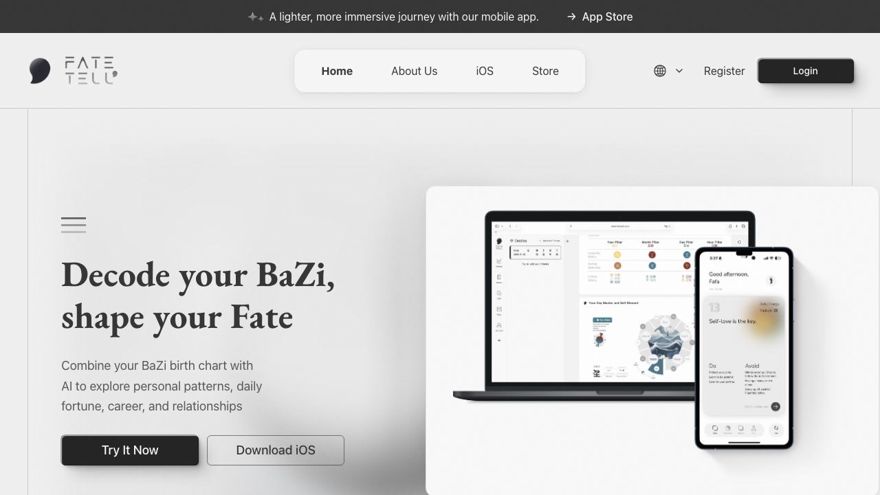 FateTell website screenshot