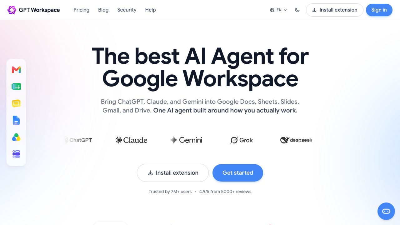 GPT-Workspace 网站截图