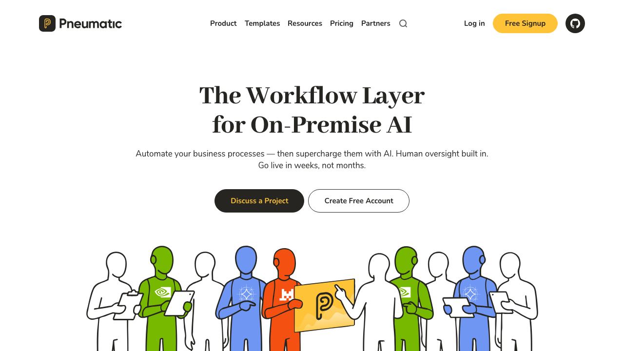 Pneumatic Workflow 网站截图