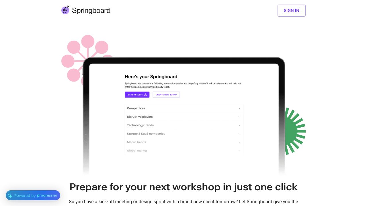 Springboard 网站截图
