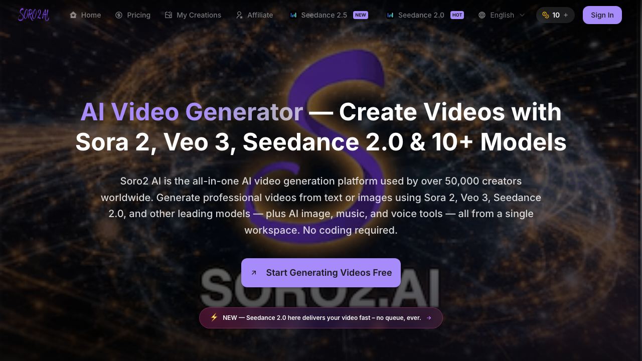 soro2 网站截图