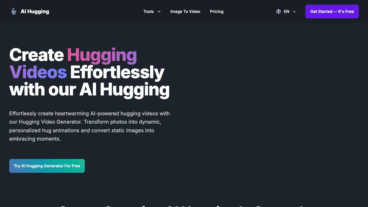AI Hugging 网站截图