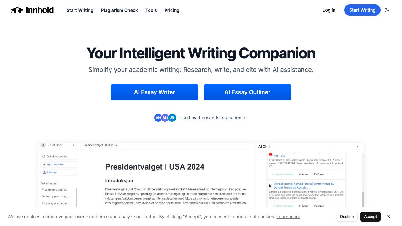 innhold.ai 网站截图