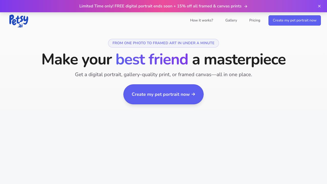 Petsy AI 网站截图
