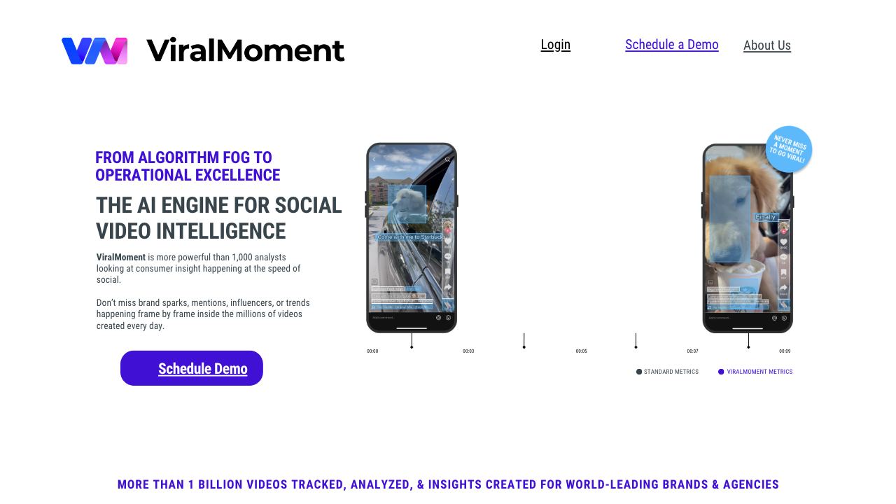 ViralMoment 网站截图