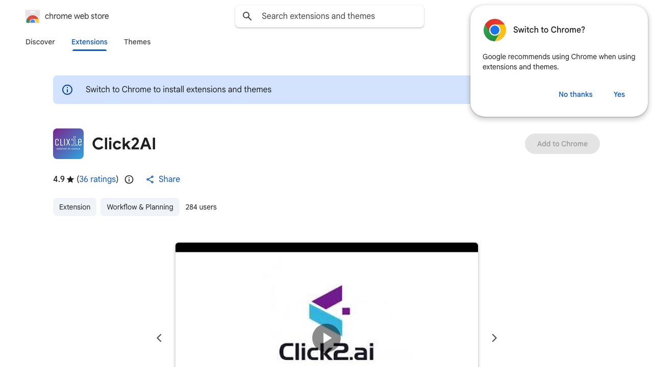 Click2AI 网站截图