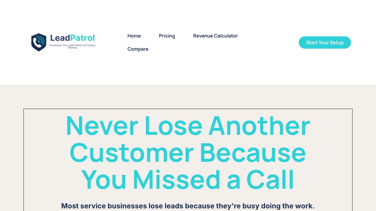 LeadPatrol website screenshot