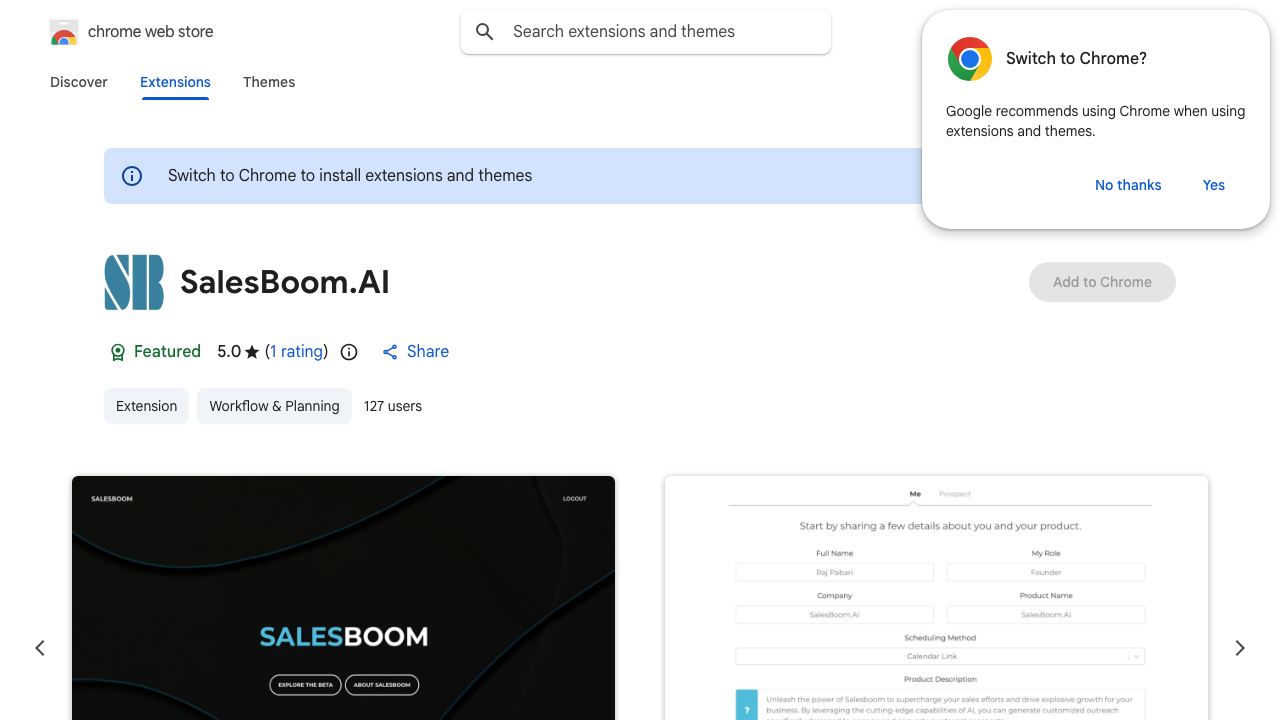 SalesBoom.AI 网站截图