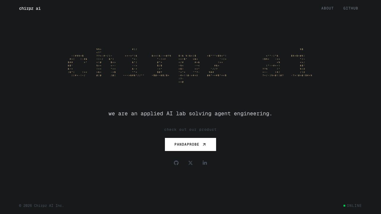 Chirpz 网站截图