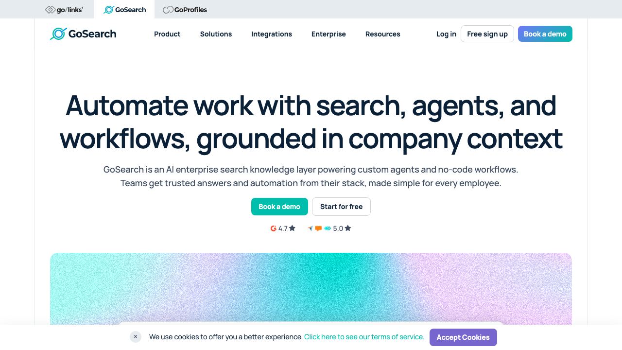 GoSearch 网站截图