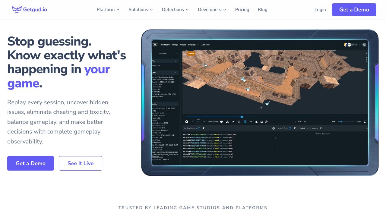Getgud.io website screenshot