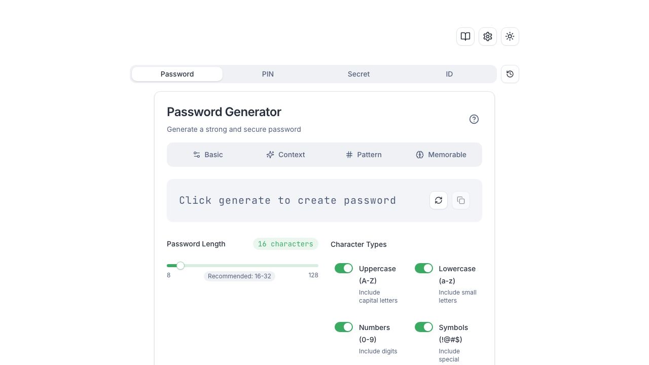 PassGenZ 网站截图