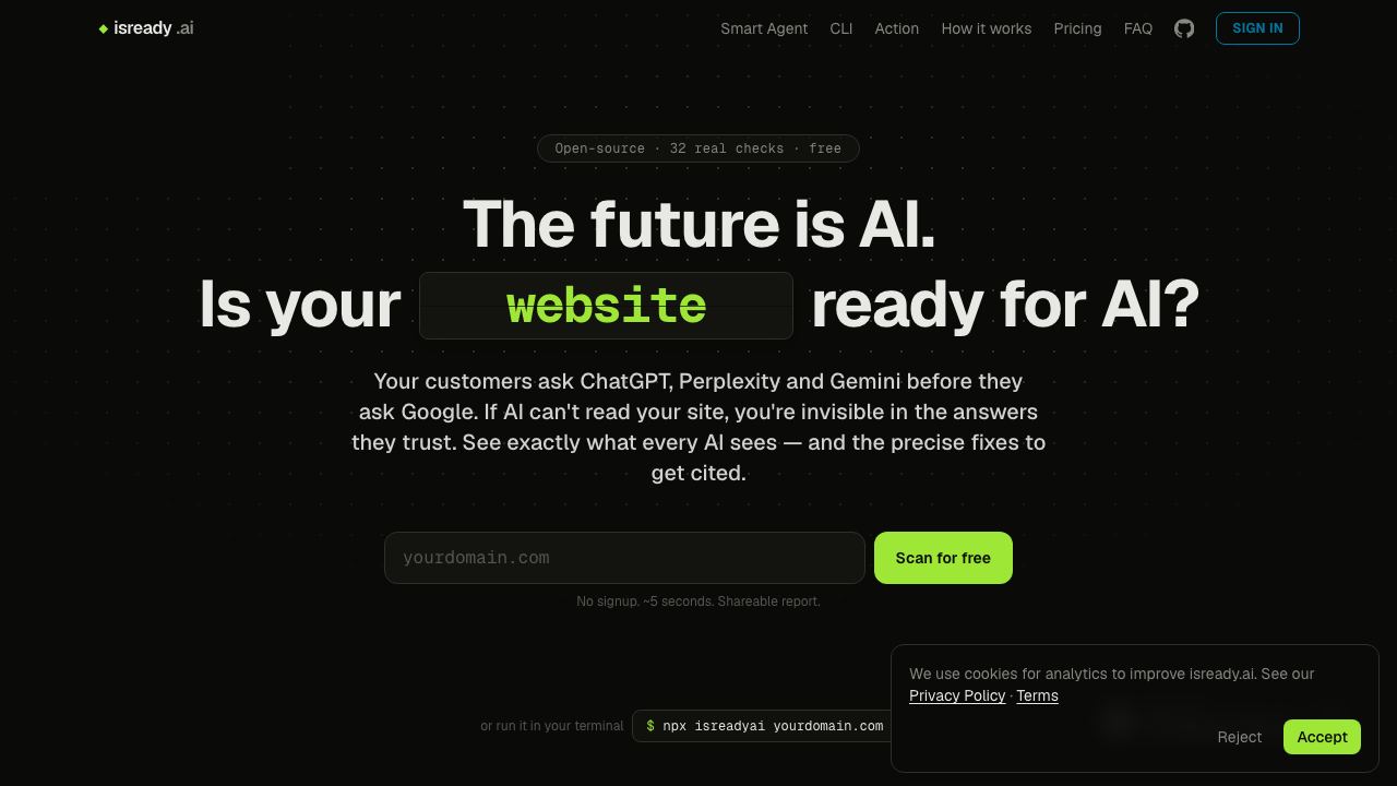 IsReady.AI 网站截图