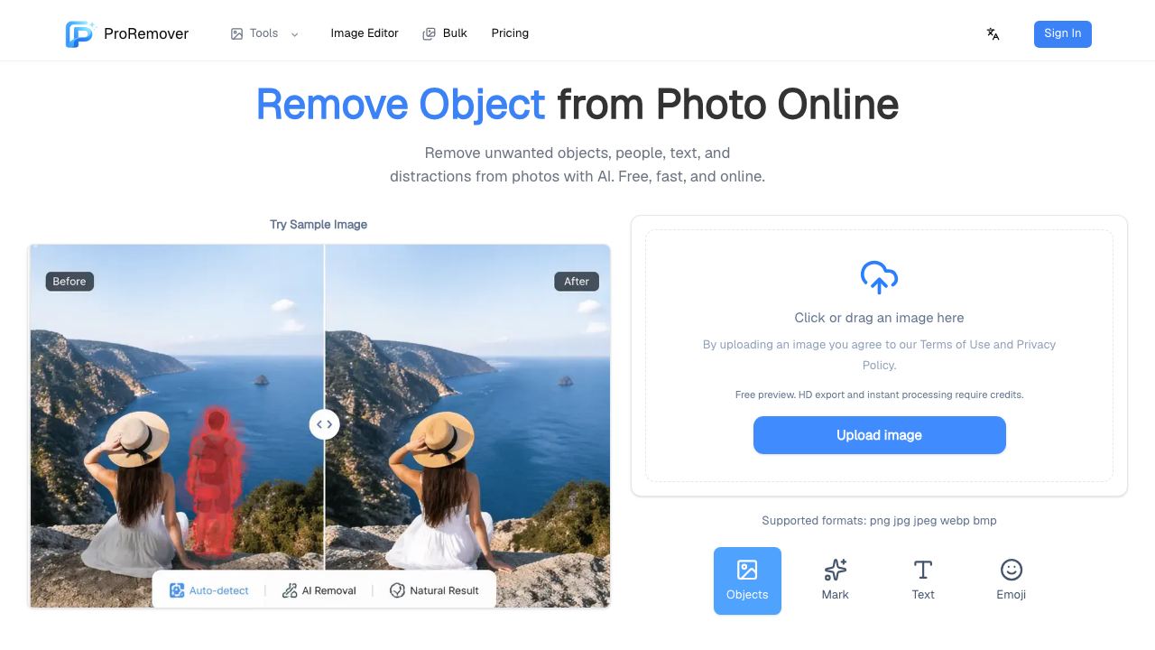 ProRemover website screenshot