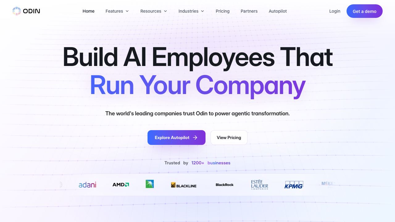 Get Odin AI 网站截图
