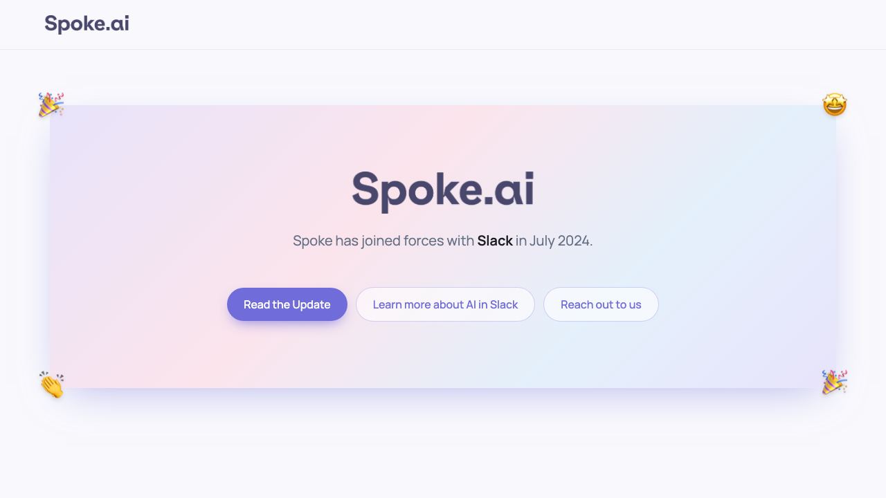 Spoke.ai 网站截图