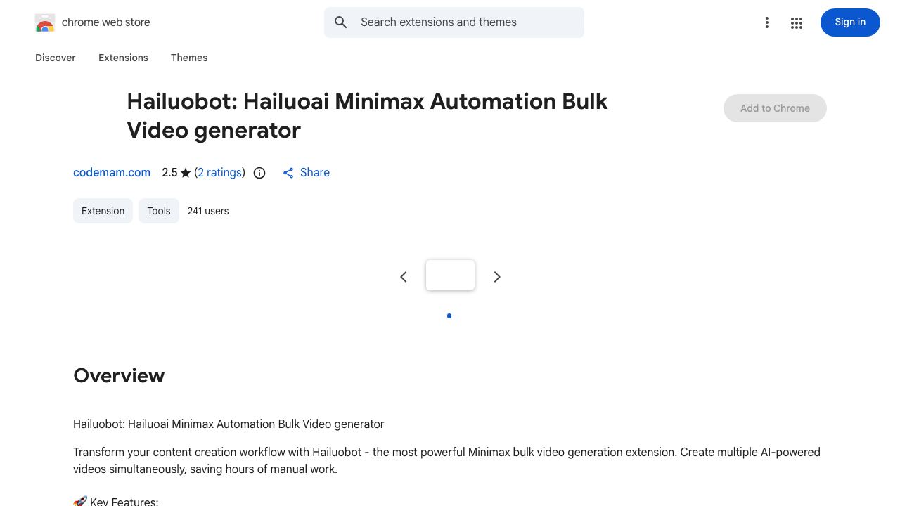 Hailuobot : Hailuoai  Minimax Automation Bulk Video generator website screenshot