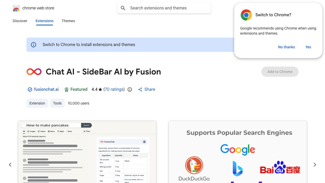 ChatGPT 4 for Google - ChatGPT Everywhere 网站截图