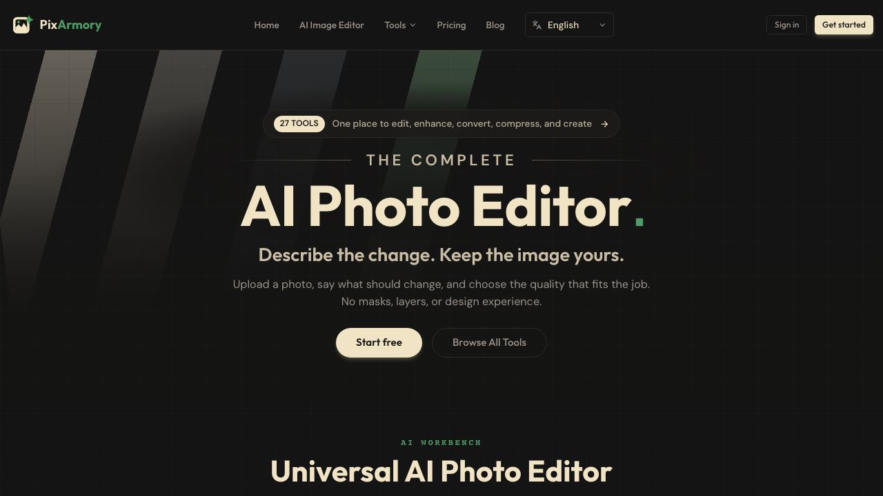 PixArmory 网站截图