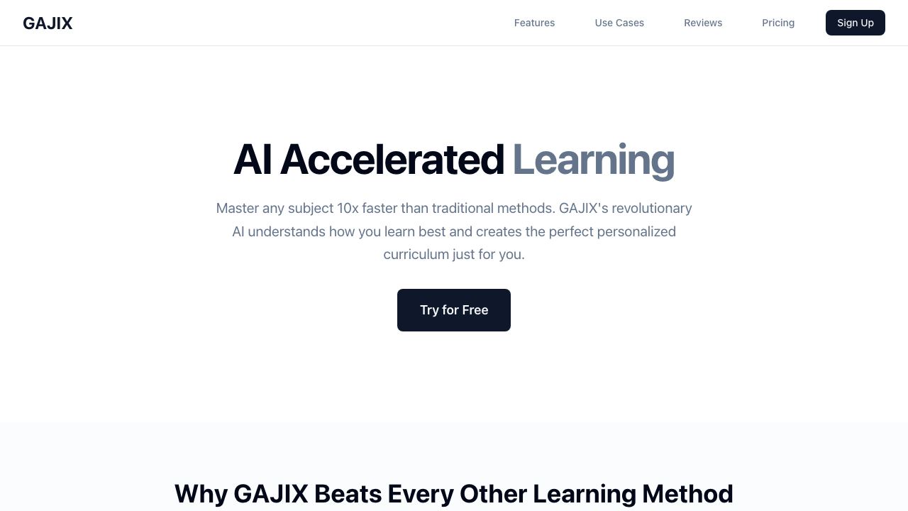 GAJIX 网站截图