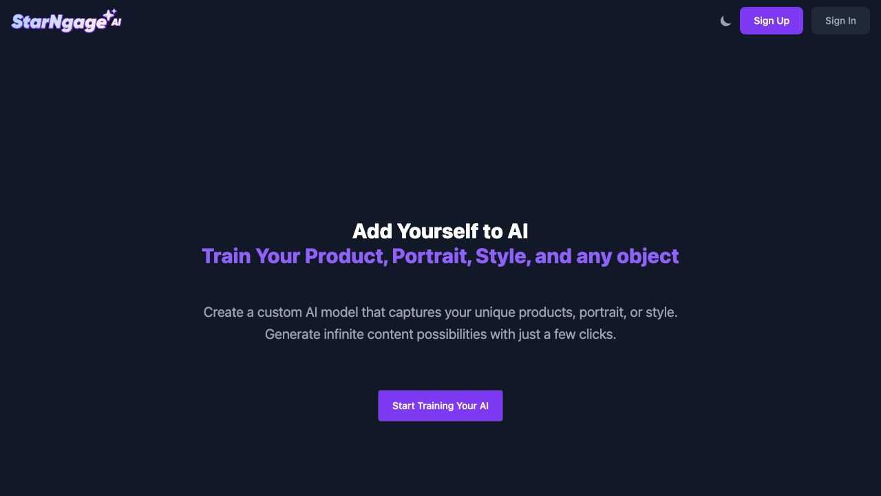 StarNgage AI 网站截图