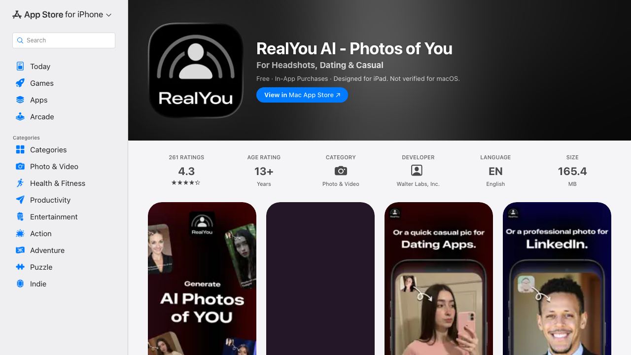Persona AI 网站截图