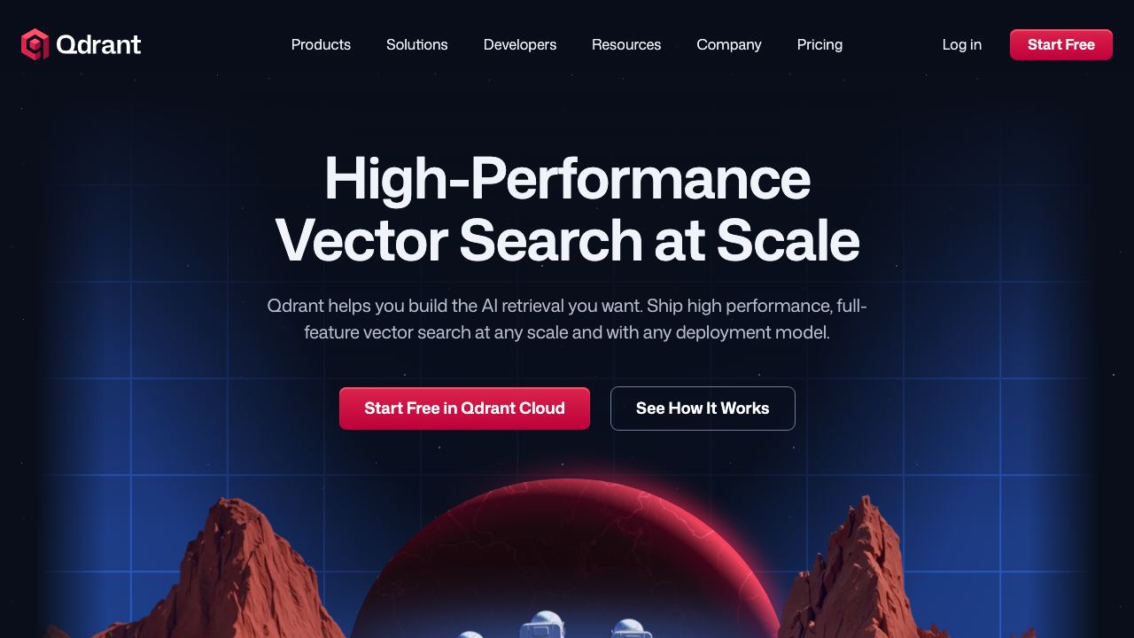 qdrant.io 网站截图