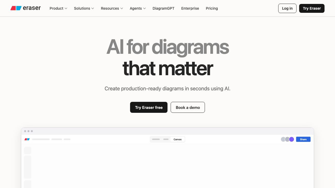Eraser IO 网站截图